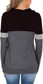 Womens Tops Ladies Tunics Casual Shirts Long Sleeve Hoodie Pullover Blouses Loose Fitting Tees Fashion Clothing Sweatshirts - Image 3